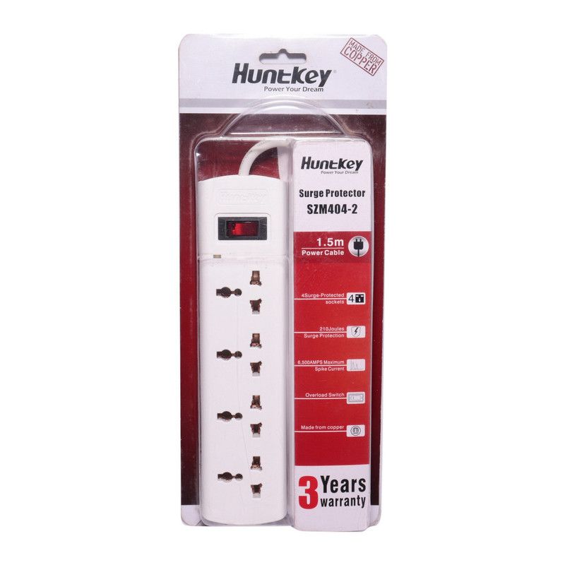 Huntkey Extension Cord 4 Port